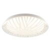 Brilliant Plafonnier LED Oscara blanc, motif rayonnant, blanc réglable 2700-4000 Kelvin