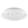 Brilliant Plafonnier LED Oscara blanc, motif rayonnant, blanc réglable 2700-4000 Kelvin
