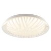 Brilliant Plafonnier LED Oscara blanc, motif rayonnant, blanc réglable 2700-4000 Kelvin