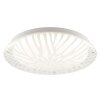 Brilliant Plafonnier LED Oscara blanc, motif rayonnant, blanc réglable 2700-4000 Kelvin