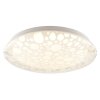 Brilliant plafonnier LED Bania à motif ajouré, blanc réglable 2700-4000 Kelvin