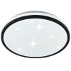 Brilliant plafonnier LED Taya à effet ciel étoilé, IP44, blanc réglable 2700-6500 Kelvin