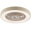 Brilliant plafonnier LED Catania, ventilateur, blanc réglable 2700-6500 Kelvin