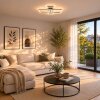 Brilliant Plafonnier LED Jorvic, cadres noirs croisés, 3000 Kelvin blanc chaud