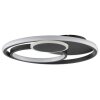 Brilliant Plafonnier rond LED Runda avec fonction mémoire, finition noire moderne