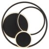 Brilliant Plafonnier rond LED Runda avec fonction mémoire, finition noire moderne