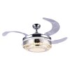 Ventilateur Globo CABRERA LED Nickel mat, 1 lumière, Télécommandes