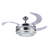 Ventilateur Globo CABRERA LED Nickel mat, 1 lumière, Télécommandes