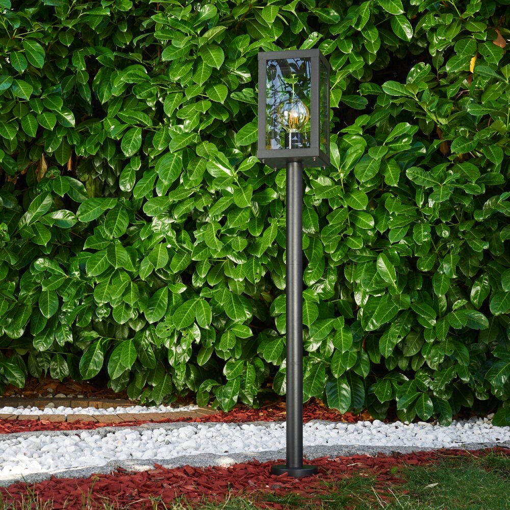 Lampadaire d'extérieur Caudry Noir, 1 lumière