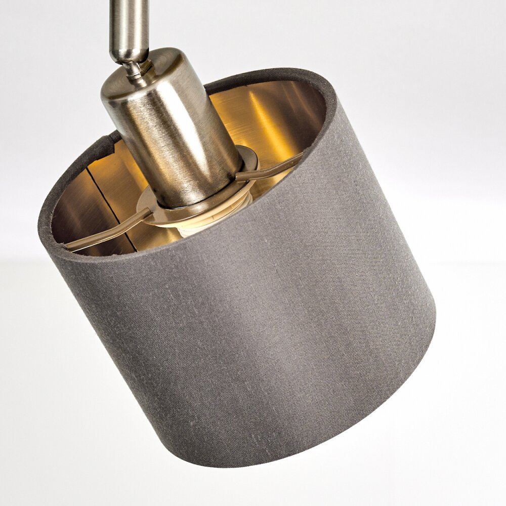 Plafonnier Tibro Laiton, Nickel mat, 4 lumières