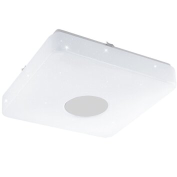 Plafonnier Eglo VOLTAGO 2 LED Aspect cristal, Blanc, 1 lumière, Télécommandes