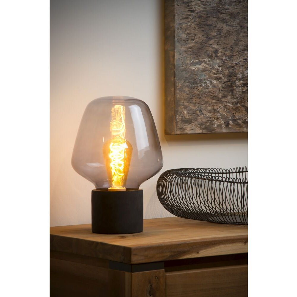 Lampe de table Lucide BECKY Gris, 1 lumière main product photo