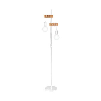 TOWNSHEND Lampadaire, Lampadaire Luminaires Eglo Blanc, 2 lumières