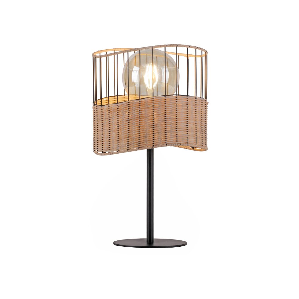 Lampe de table Leuchten-Direkt REED Noir, 1 lumière
