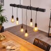 Suspension Barbengo Noir, 6 lumières