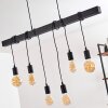 Suspension Barbengo Noir, 6 lumières