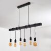 Suspension Barbengo Noir, 6 lumières