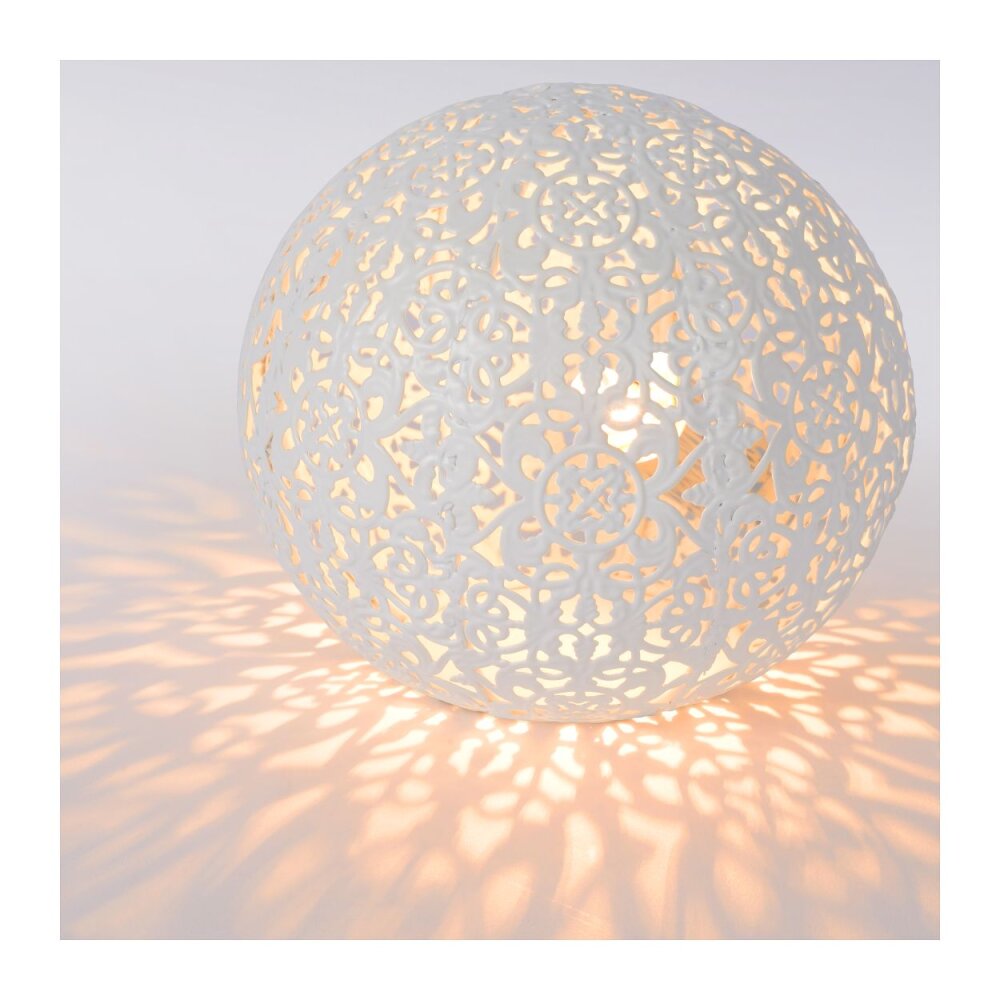 Lampe de table Lucide PAOLO Blanc, 1 lumière