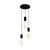 Suspension Eglo POZUETA Noir, 3 lumières