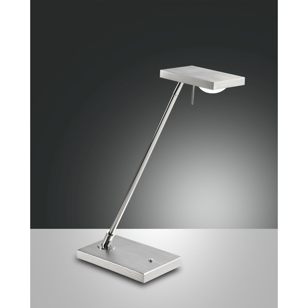 Lampe à poser Fabas Luce Como LED Aluminium, Chrome, 1 lumière main product photo