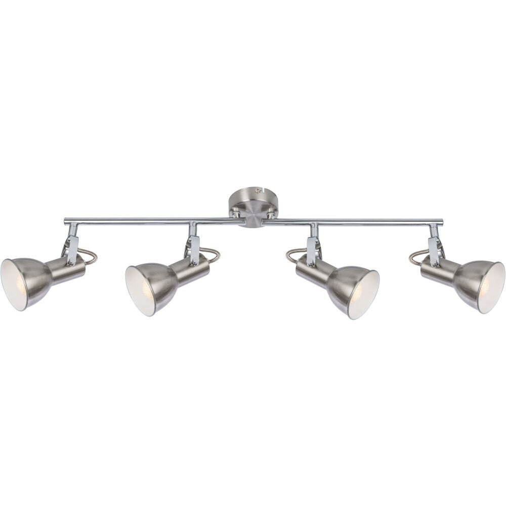 Plafonnier Globo Nickel mat, 4 lumières