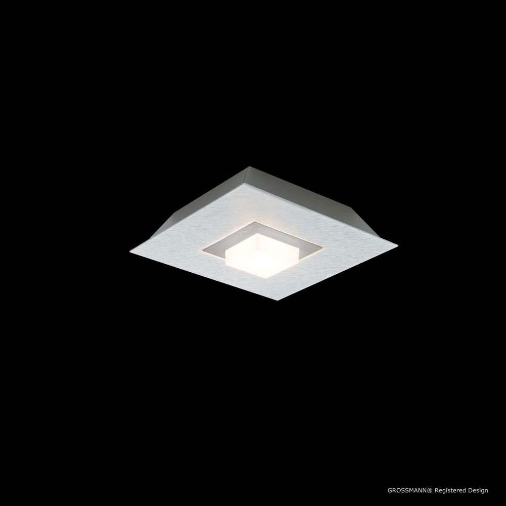 Plafonnier Grossmann KARREE LED Aluminium, Titane, 1 lumière