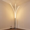 Lampadaire Horpmaal LED Chrome, 3 lumières