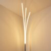 Lampadaire Horpmaal LED Chrome, 3 lumières