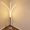 Lampadaire Horpmaal LED Chrome, 3 lumières