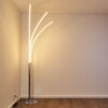 Lampadaire Horpmaal LED Chrome, 3 lumières