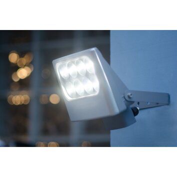 Applique extérieure LUTEC NEGARA LED Argenté, 8 lumières