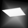 Plafonnier Leuchten Direkt Ls-FLAT LED Blanc, 1 lumière, Télécommandes, Changeur de couleurs