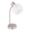 Lampe de table Globo WILLY Nickel mat, 1 lumière