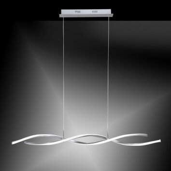 Lampe suspendue Paul Neuhaus POLINA LED Acier inoxydable, 2 lumières