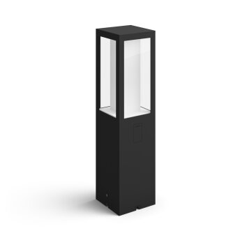 Borne d'éclairage, kit d'extension Philips Hue Ambiance White & Color Impress LED Noir, 1 lumière, Changeur de couleurs