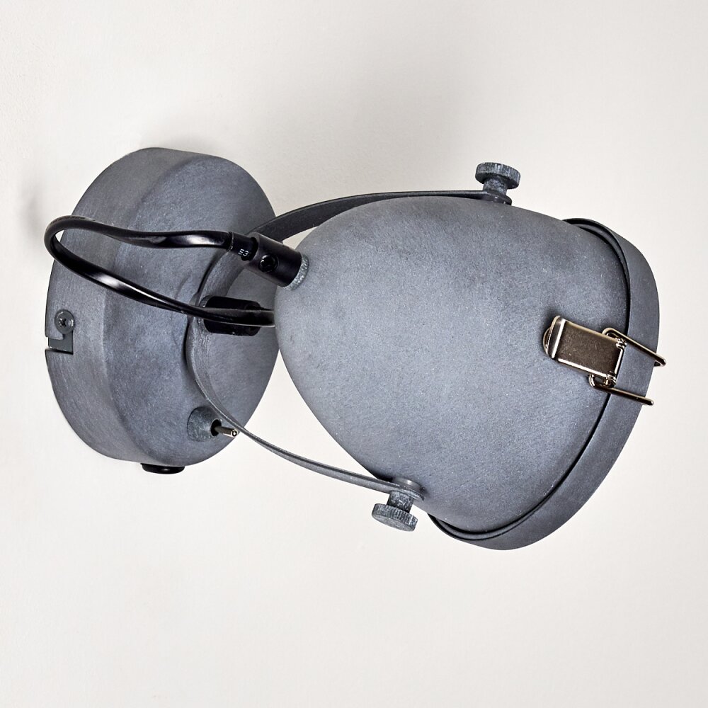 Applique murale Butikon Gris, 1 lumière