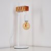 Lampe à poser Barbengo Brun, Blanc, 1 lumière