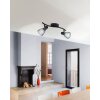 Spot de plafond EGLO CAROVIGNO Noir, 2 lumières