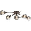 Plafonnier Globo Isla LED Bronze, 5 lumières