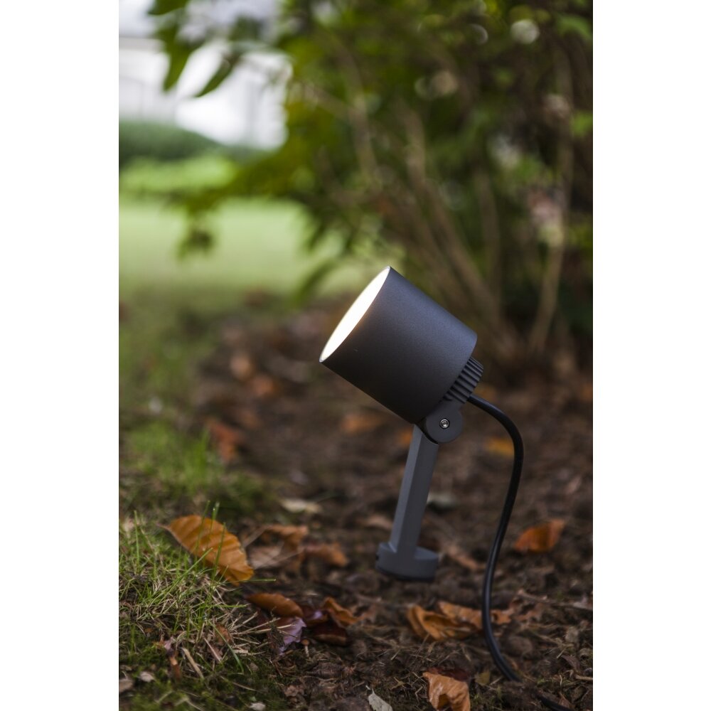 Spot de jardin Lutec Explorer LED Anthracite, 1 lumière