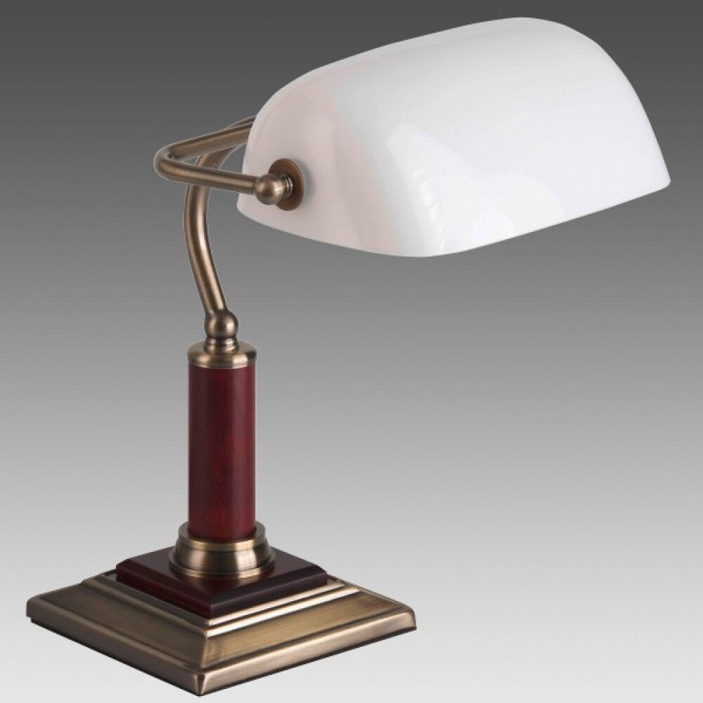 Lampe banquier BANKIR Luminaire Interieur E27 LAITON ANTIQUE