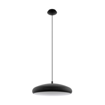 Suspension Eglo RIODEVA-C LED Noir, 1 lumière, Changeur de couleurs