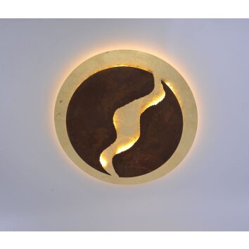 Plafonnier Paul Neuhaus NEVIS LED Rouille, 1 lumière