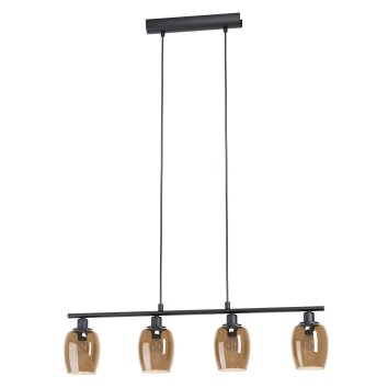 Suspension Eglo ZABALEA Noir, 4 lumières Suspension Eglo ZABALEA Noir, 4 lumières