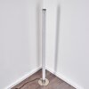 Lampadaire Pipe LED Nickel mat, 1 lumière, Télécommandes, Changeur de couleurs