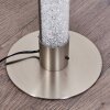 Lampadaire Pipe LED Nickel mat, 1 lumière, Télécommandes, Changeur de couleurs