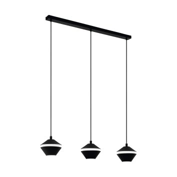 Suspension Eglo PERPIGO LED Noir, 3 lumières