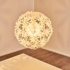 Suspension Chimore Blanc, 1 lumière