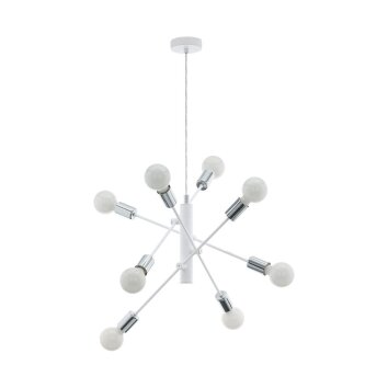 Suspension Eglo GRADOLI Chrome, Blanc, 8 lumières