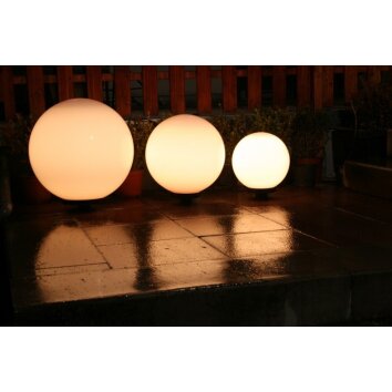 Set de boules lumineuses 30, 40 et 50 cm Blanc, 3 lumières